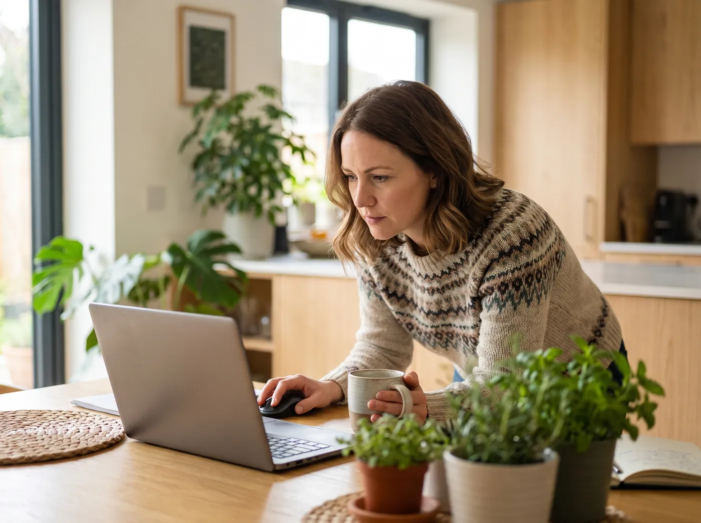 Person sucht bei Google nach einem Steuerberater