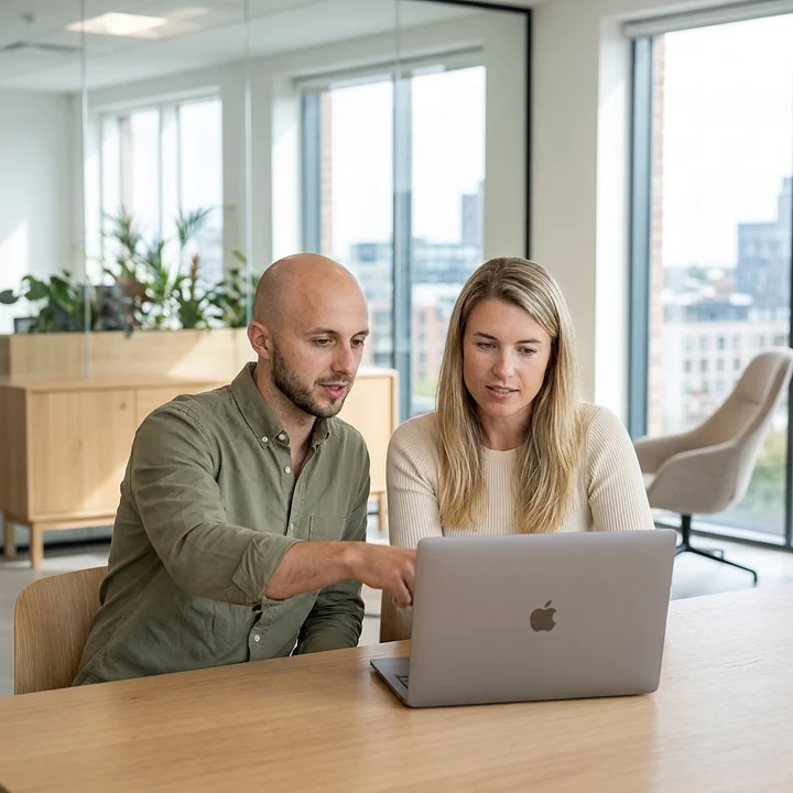 Sonja und Carlos von CASOA beim Webdesign